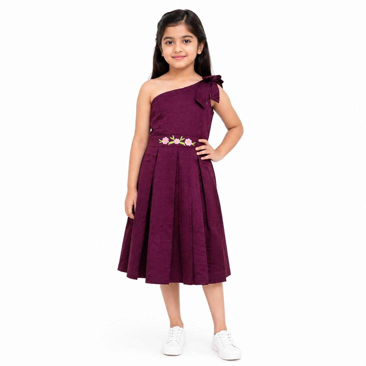 One-Shoulder Frock One-Piece